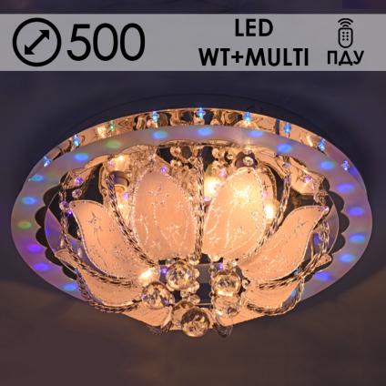 Люстра 55065/500 CR хром 5х40W E14 LED-WT+Multi ПДУ d500, SDA19
